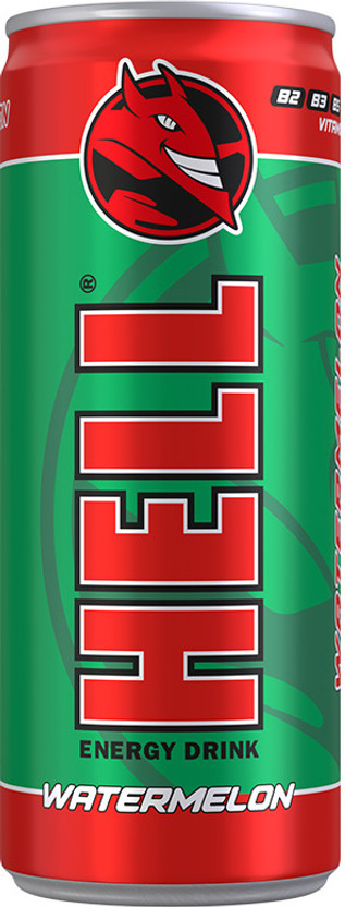 Hell Energy Water Melon Sports Drink(250 ml, Water Melon Flavored)