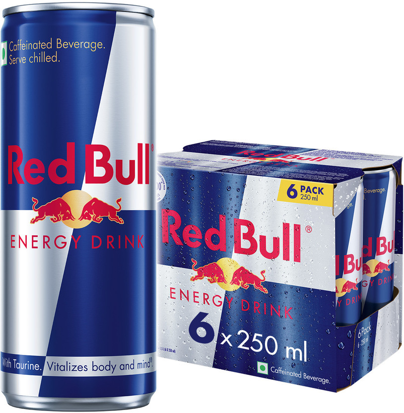 Red Bull Energy Drink(6x250 ml, Original Flavored)