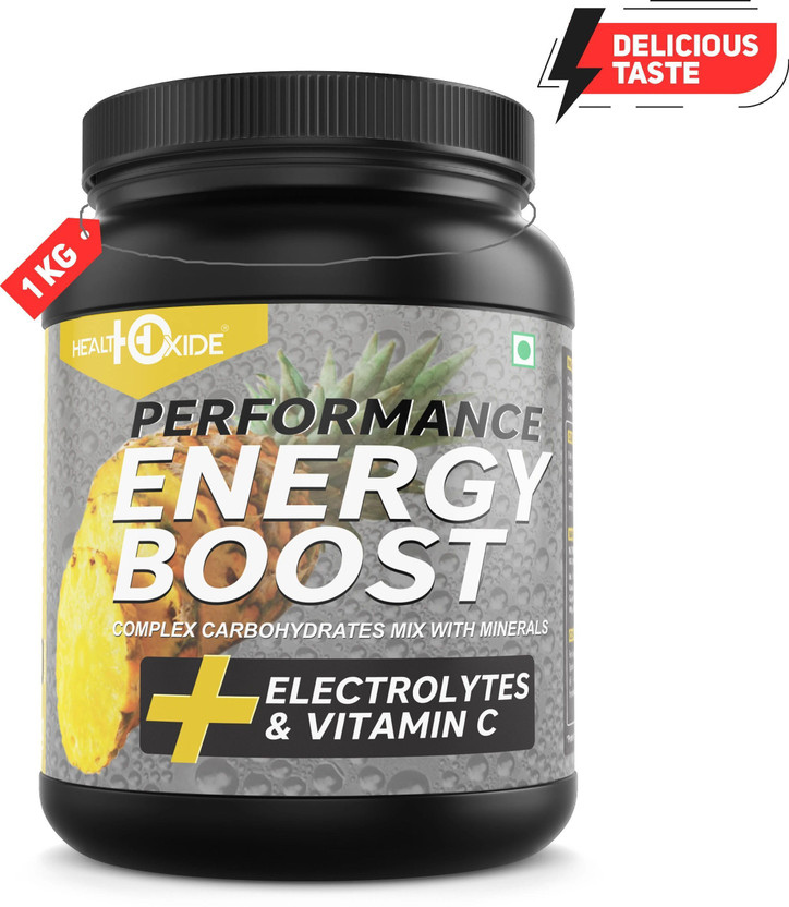 HEALTHOXIDE Energy Boost Extra Power Sports Drink(1 kg, Pine Apple Flavored)