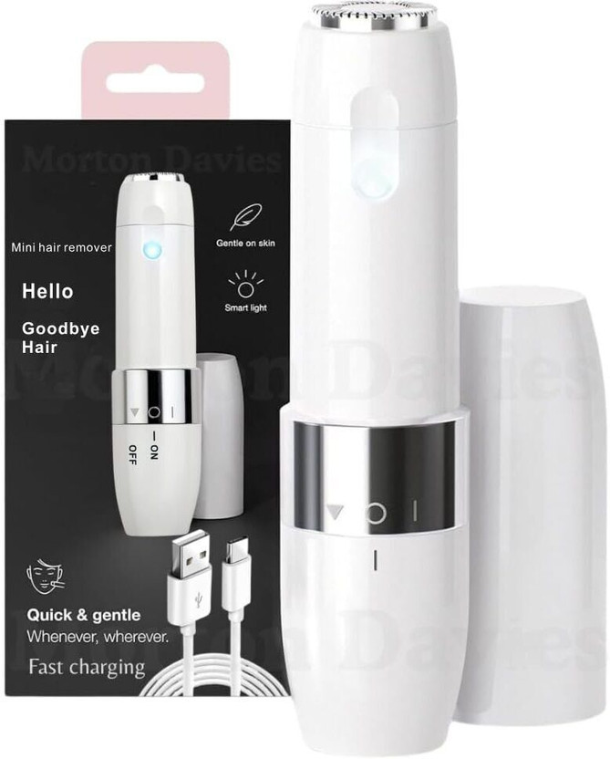 Tozler Epilator Face Mini Hair Remover FS1100 Cordless for Wome Cordless Epilator(White)