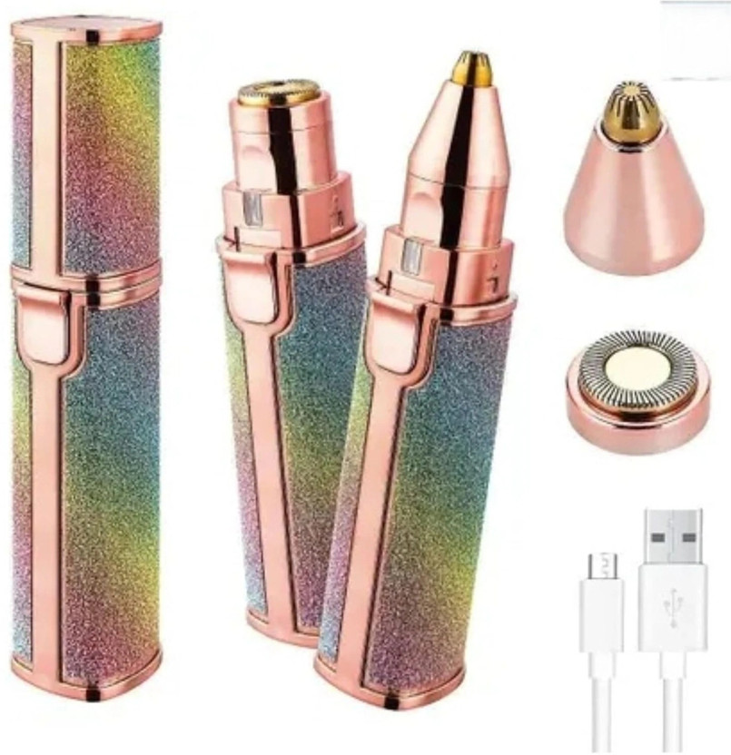 Rayaleen Rayaleen 3-in-1 Women Facial Hair Remover Eyebrow Trimmer Rechargeable USB Electric Cordless Epilator(Silver) - Flipkart Deal