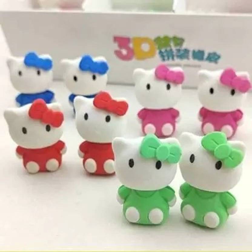 JELLIFY Multicolor Cute Hello Kitty Eraser /NonToxic