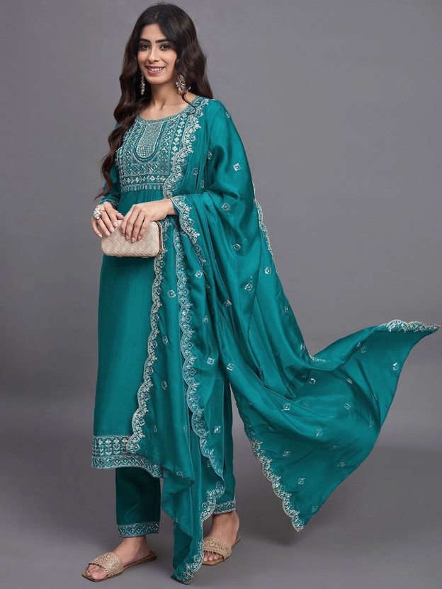 SkyTara Women Kurta Pant Dupatta Set