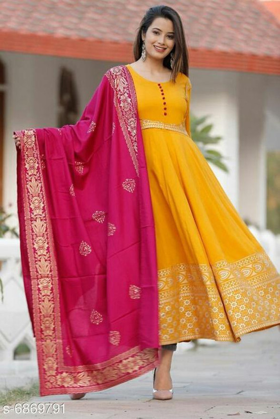 yellow colour kurti flipkart
