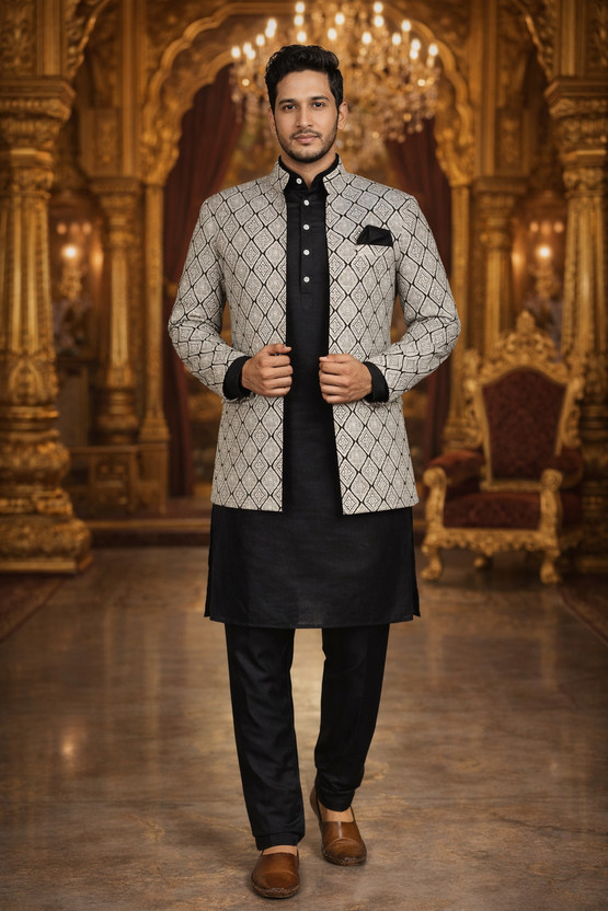 Ethzy Printed Sherwani
