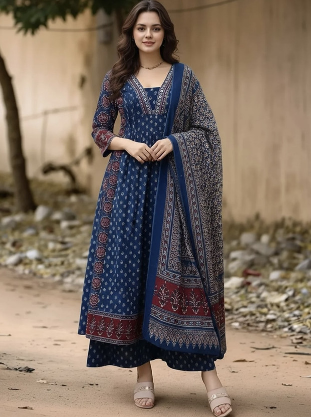 MAK MAK FASHION Women Kurta Palazzo Dupatta Set - Flipkart Deal