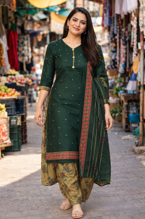 RawThread Women Kurta Patiala Dupatta Set