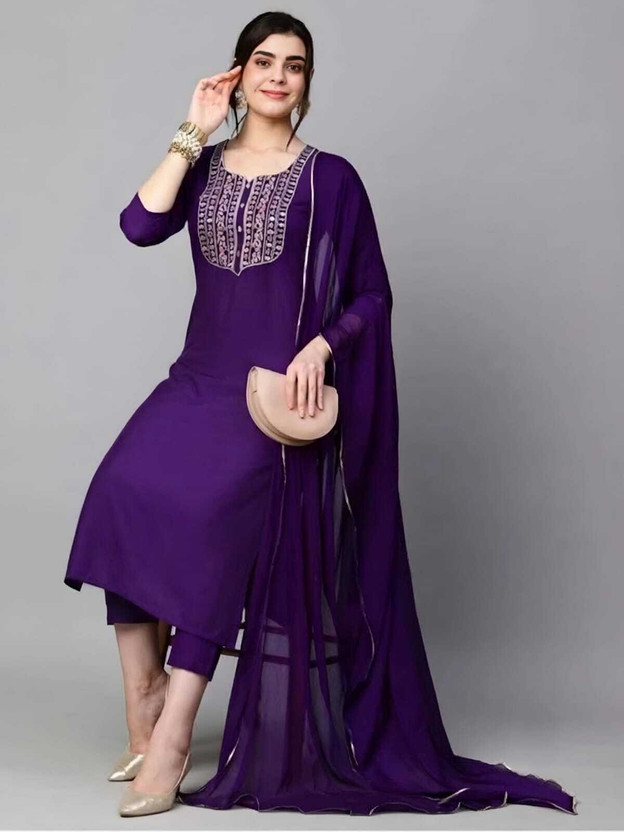 Rekha Tex Fab Women Kurti Pant Dupatta Set