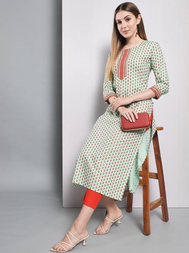 GoSriKi Dames Viscose Zijde Rechte Kurta Palazzo Dupatta Set | Fancy