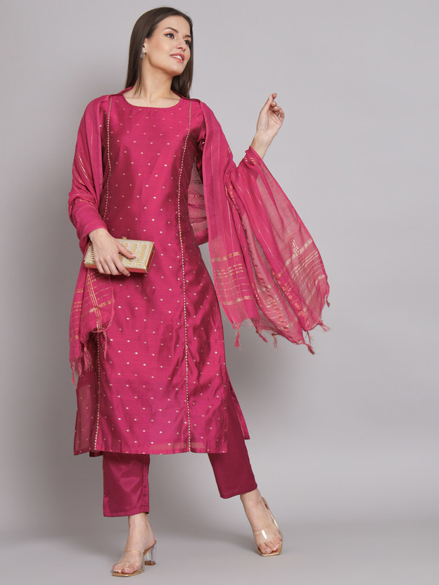 VredeVogel Women Kurta Pant Dupatta Set