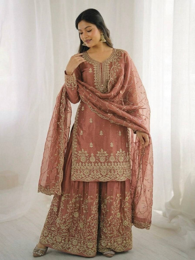 deeti Women Kurta Sharara Dupatta Set