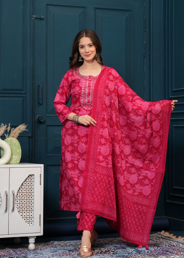 SAABLIYA GLOBAL Women Kurta Pant Dupatta Set