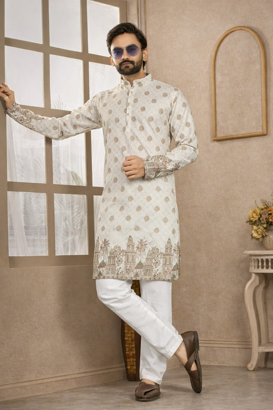 ellark Men Kurta Pyjama Set