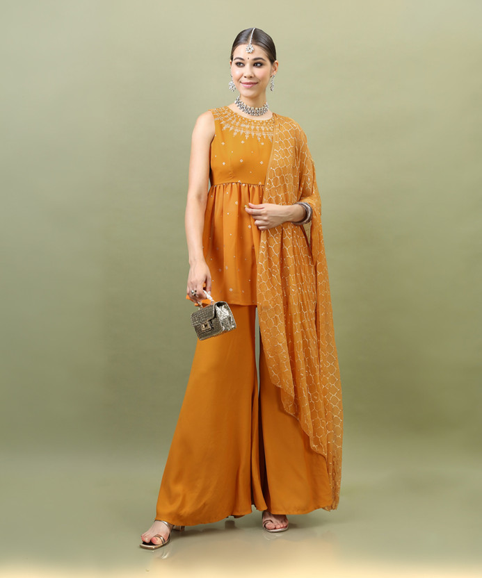 Vishudh Women Kurta Palazzo Set