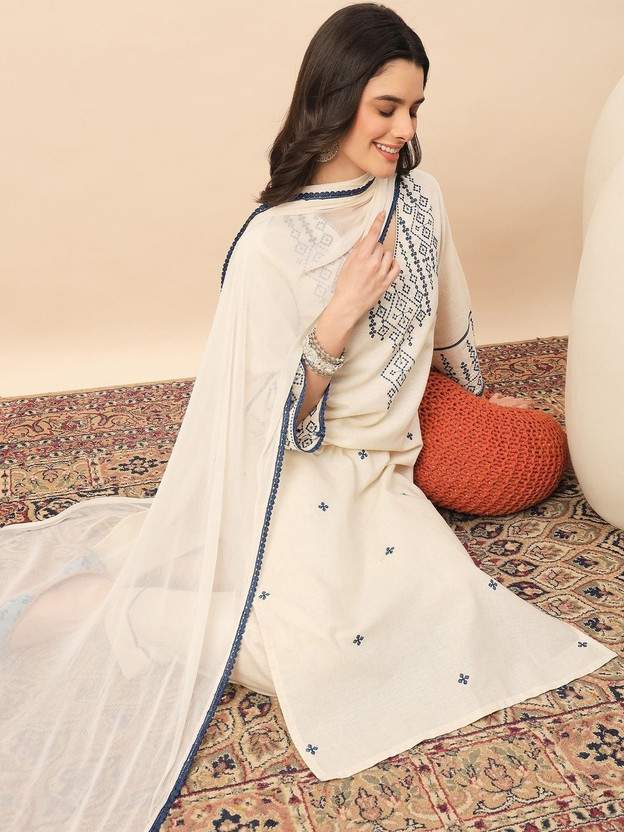 SURUKH SURUKH Women Kurta Pant Dupatta Set - Flipkart Deal
