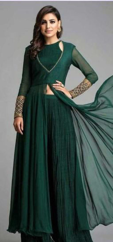 georgette frock plazo