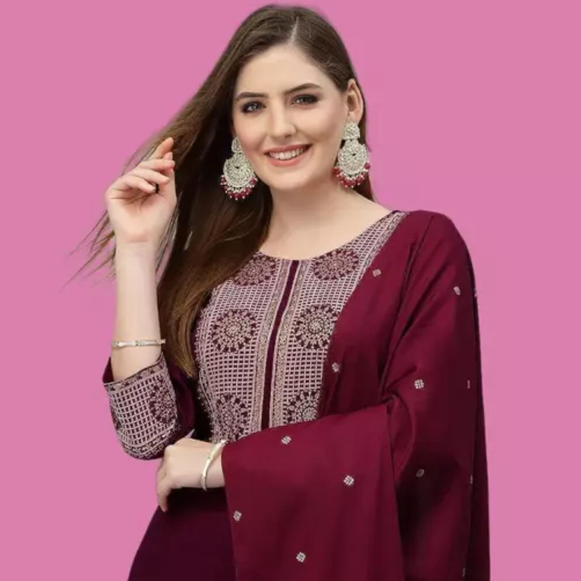 Wholesale Wala Women Kurta Pant Dupatta Set