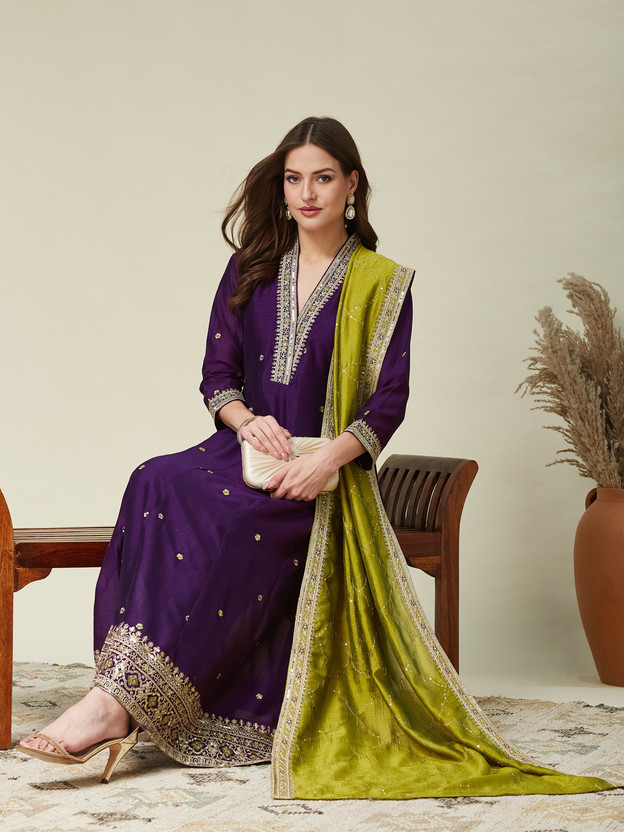 MOKOSH Women Kurta Pant Dupatta Set
