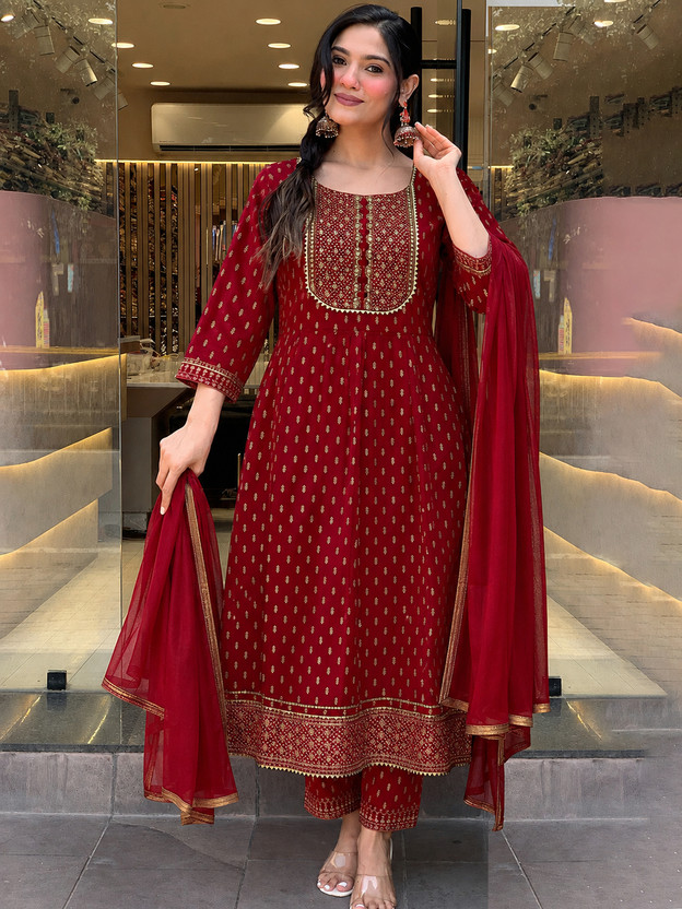 Queens Fab Women Kurta Pant Dupatta Set