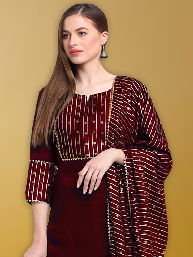 Wholesale Wala Women Kurta Pant Dupatta Set