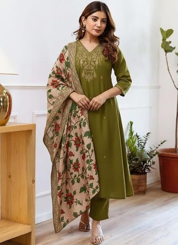 Nermosa Nermosa Women Kurta Pant Dupatta Set - Flipkart Deal