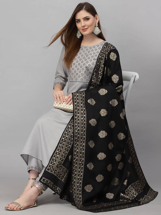 Klosia Women Kurta and Pant Set Cotton Blend