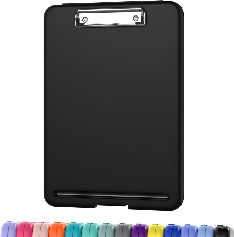DIYAL ENTERPRISE A4 Clip Pad Folder Paper Storage Box1(Set of 1, Black)
