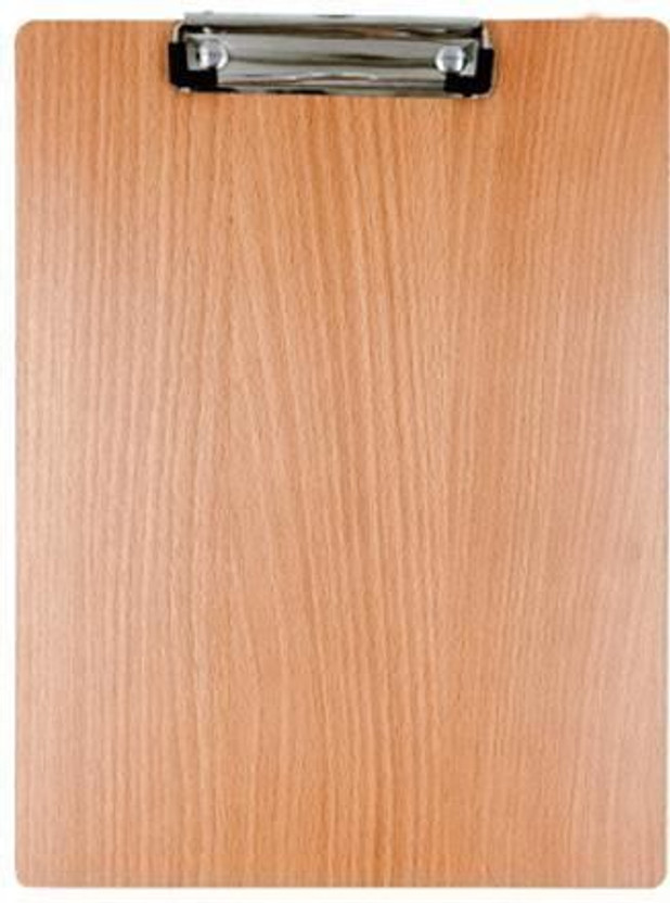 Eduway Wooden Writing Exam Board Clipboard Lightweight Exampad (Size- 9.5x13.5 inches)(Set of 1, Brown)