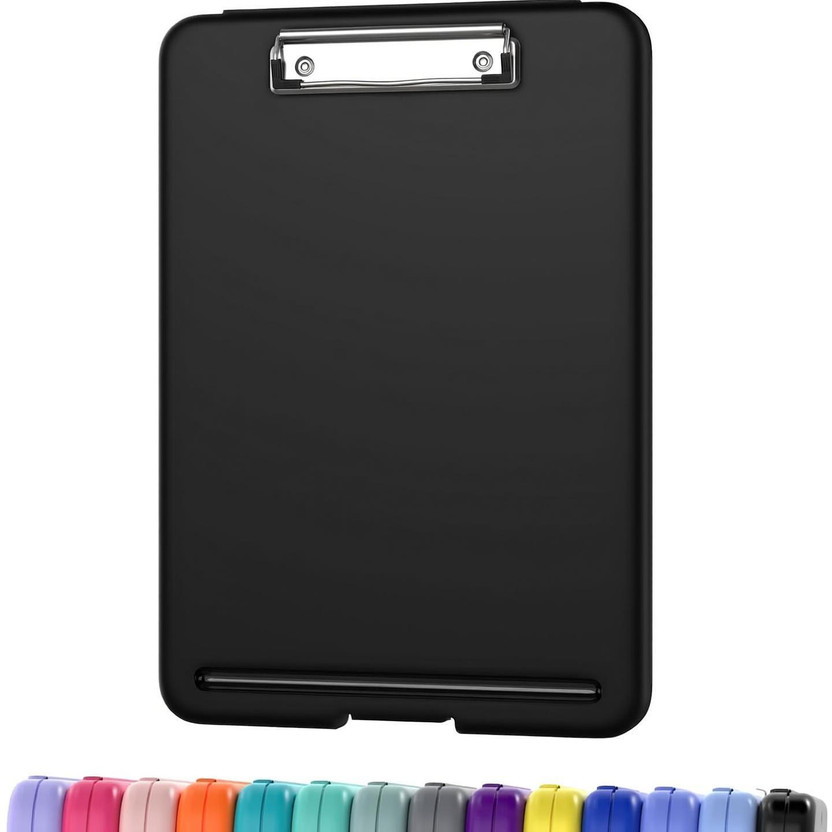 AQUATIDE A4 Clip Pad Folder Paper Storage Box1(Set of 1, Black)