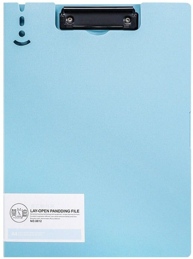 VDNSI File Folders for Documents A4 Clipboards File Cover for Office, Study, School(Set of 1, Light Blue)