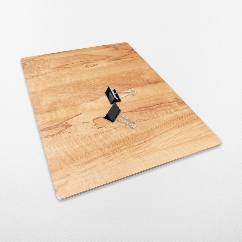 Eduway Multipurpose Wooden Drawing Board & Lap Board | Include 2 Clips | Brown 16x24(Set of 1, Brown)