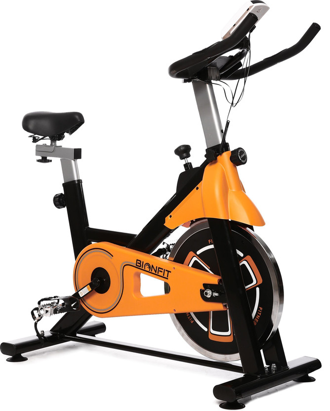 BIONFIT Spin z10 Gym Cycle for Cardio Fitness, 8 Kg Flywheel with Max Weight: 130 Kg Spinner Exercise Bike(Yellow)