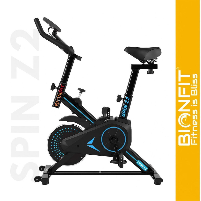 BIONFIT Spin z2 Gym Cycle for Home Fitness, Max Weight: 120kg, 7kg Flywheel, Cardio Spinner Exercise Bike(Multicolor)