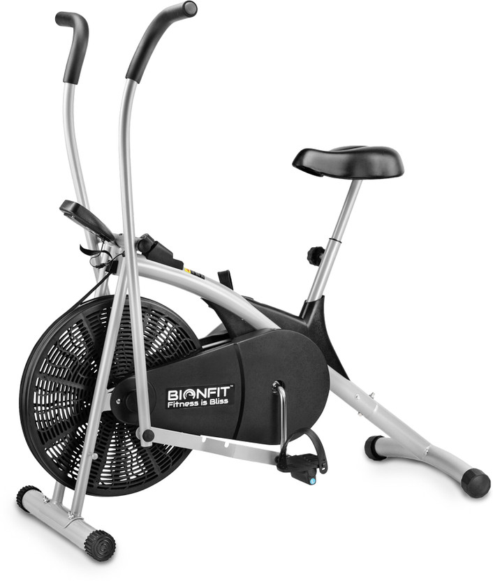 BIONFIT BIONFIT Air Bike Fitness Exercise Cycle For Home Gym Curved Moving Best Cardio at Home Upright Stationary Exercise Bike(Silver) - Flipkart Deal