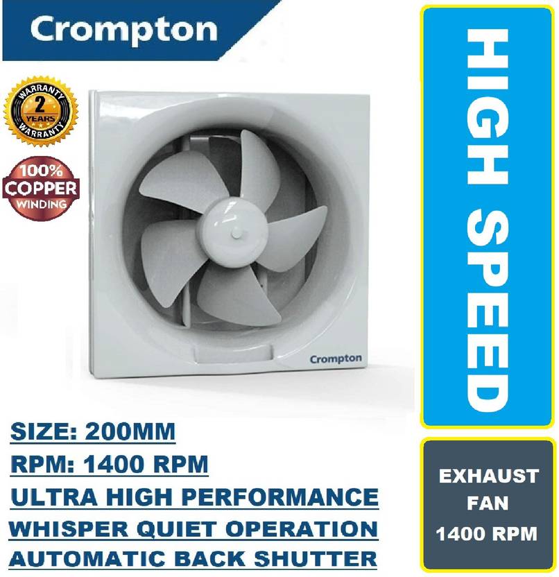 Crompton BRISK AIR NEO NOISELESS AUTOMATIC SHUTTERS 100 COPPER HIGH