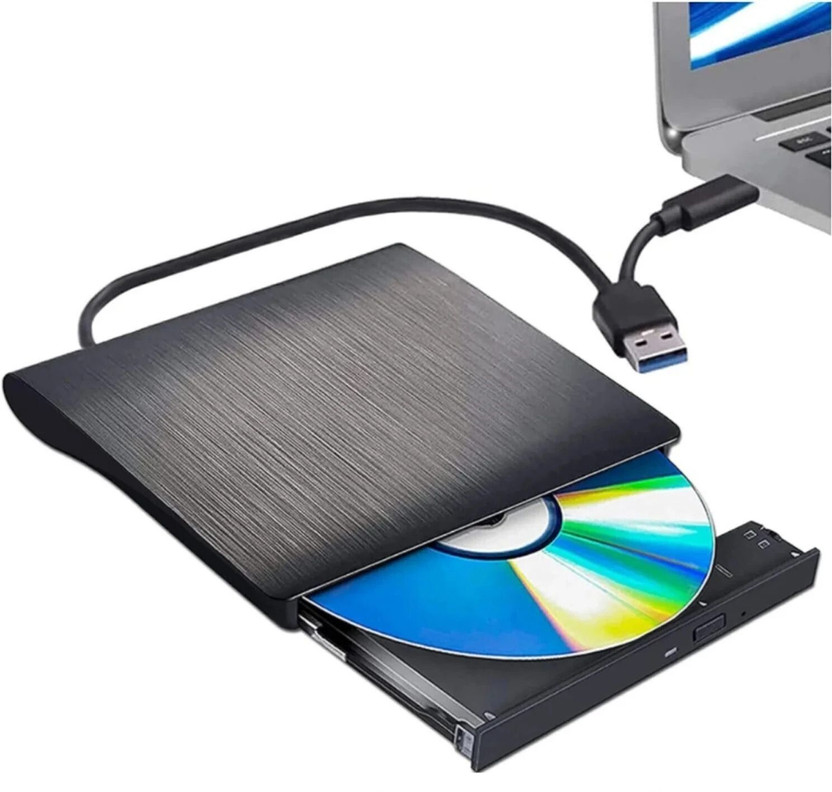 Zeptrox Zeptrox External DVD Drive, USB 3.0 Type C CD DVD Burner Player Reader Writer External DVD Writer(Black) - Flipkart Deal