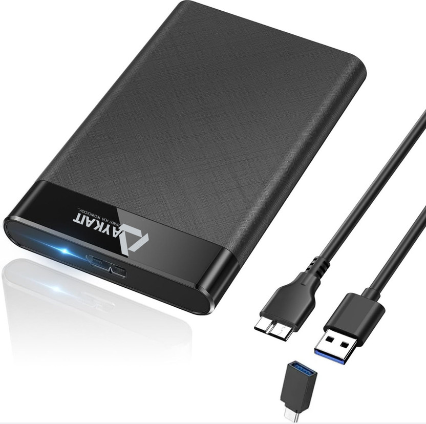 Aykait 500 GB External Hard Disk Drive (HDD)(Black)