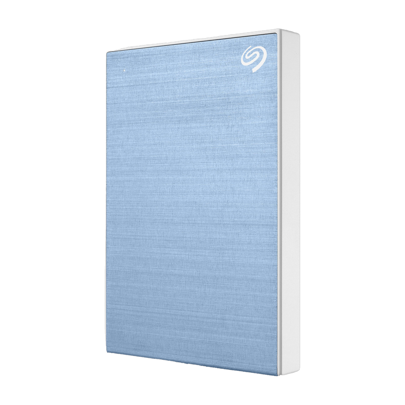 Seagate One Touch with Password Protection for Windows & Mac with 3 years Data Recovery Services - Portable 1 TB External Hard Disk Drive (HDD)(Light Blue)