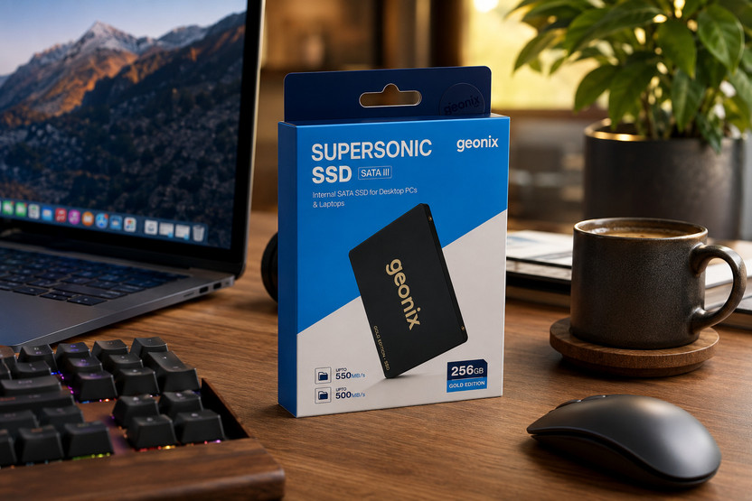 GEONIX 256 GB External Solid State Drive (SSD) with  256 GB  Cloud Storage(Black)