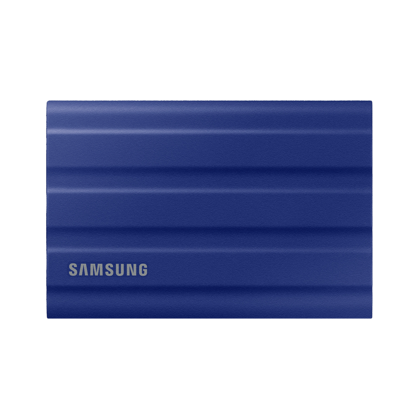 Samsung T7 Shield 1TB USB 3.2 Gen 2(10 Gbps),IP65 Rated,Speed upto 1050 MB/s,(MU-PE1T0R) 1 TB External Solid State Drive (SSD)(Blue, Black)