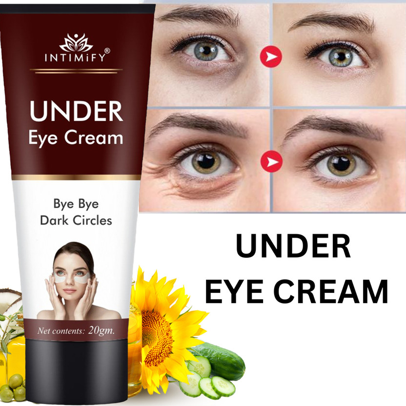 INTIMIFY Under Eye Cream For Men & Women, Helps Remove Dark Circles & Wrinkles Eye Bags(20 g)
