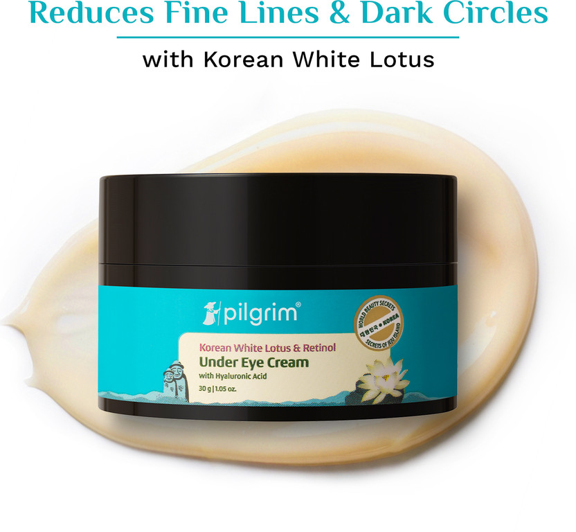 Pilgrim Retinol Under Eye Cream with Vitamin C & Hyaluronic Acid | Eye Cream For Dark Circle, Puffiness, Wrinkles | Removal of Fine Lines, Puffy Eyes | All Skin Type | Korean Beauty | 30g(30 g)