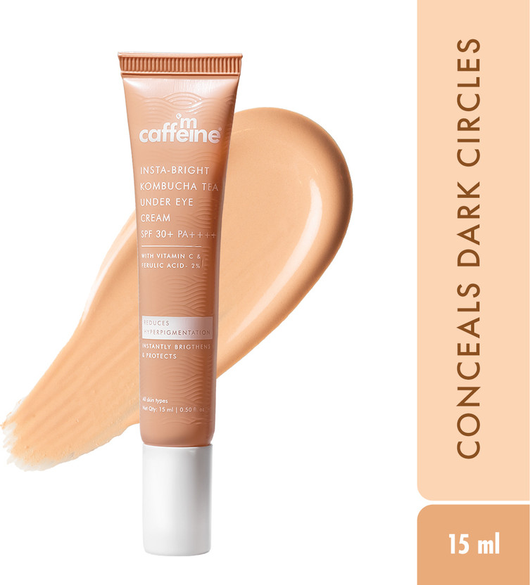 mCaffeine Insta-Bright Kombucha Tea Under Eye Cream SPF 30+ PA++++.(15 ml)