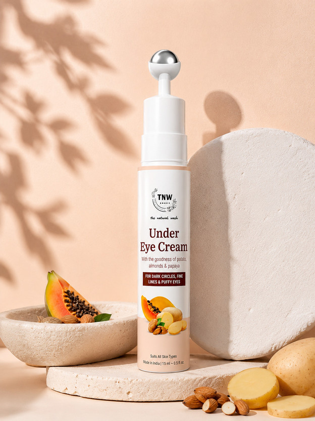 TNW - The Natural Wash Under Eye Roll on With Vitamin E- No Dark Circles | Puffiness & Wrinkles(15 ml)