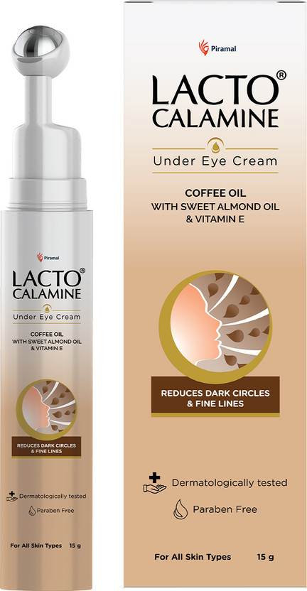 Lacto Calamine Under Eye Cream for Dark Circles, Fine Lines & Puffy Eyes(15 g)