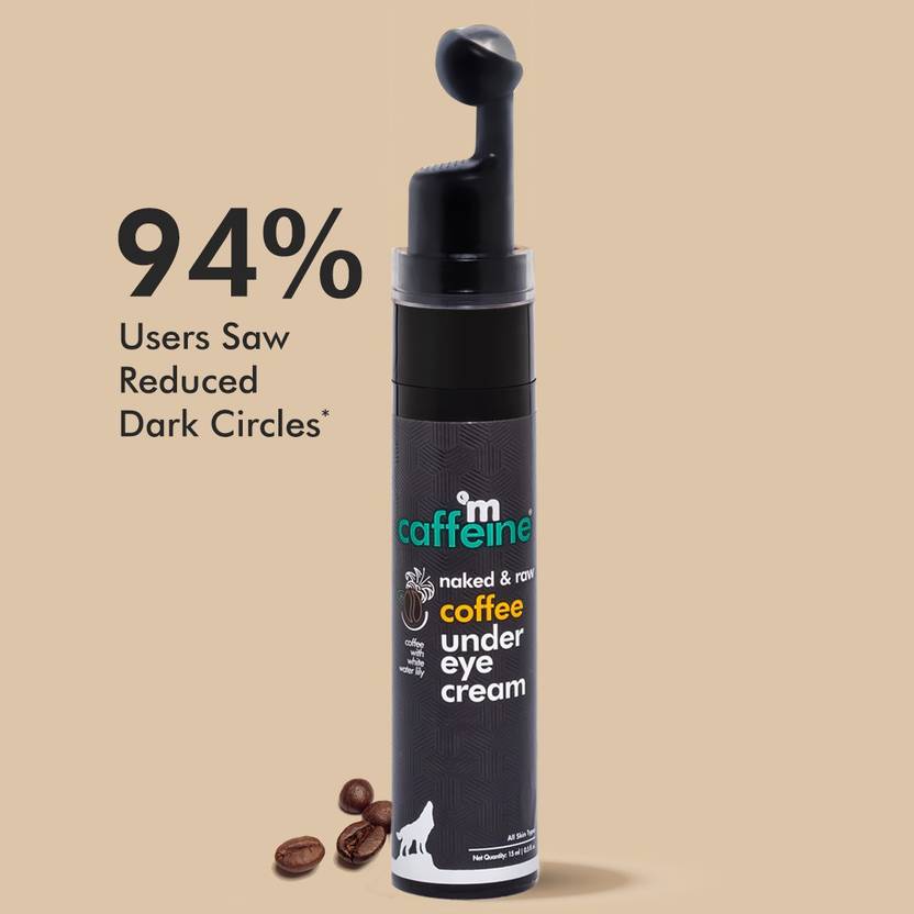 mCaffeine Coffee Under Eye Cream Reduces Dark Circles, Puffiness