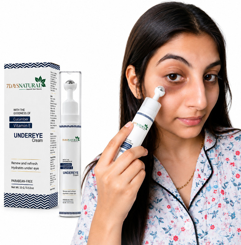 7days natural Under Eye Cream to Reduce Dark Circles, Puffiness(15 g)