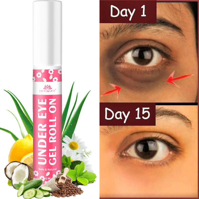 INTIMIFY Under Eye Gel | Reduce Dark Circles, Wrinkles & Puffiness | For Men & Women(10 ml)