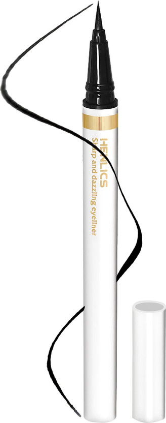 Henlics Henlics Sharp and Dazzling Eyeliner - 24 Hr Waterproof Smudgeproof 4.5 ml Eyeliner 9 ml(Black) - Flipkart Deal