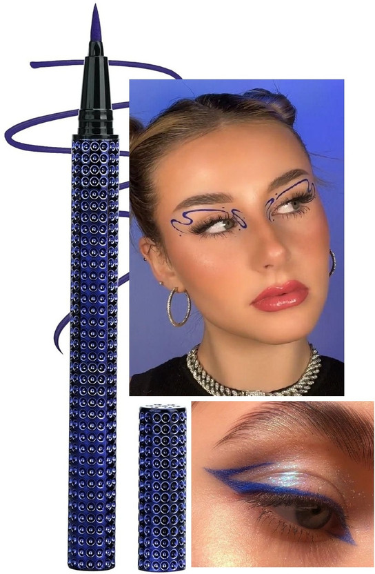 Yuency Eyeliner, Smudge-Proof & Water Resistant, Skincare Infused Makeup 0.35 ml(Royal Blue)
